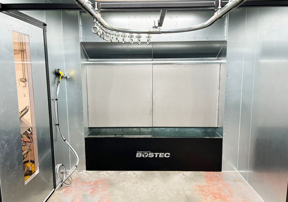 Water Back Powder Coating Spray Booth