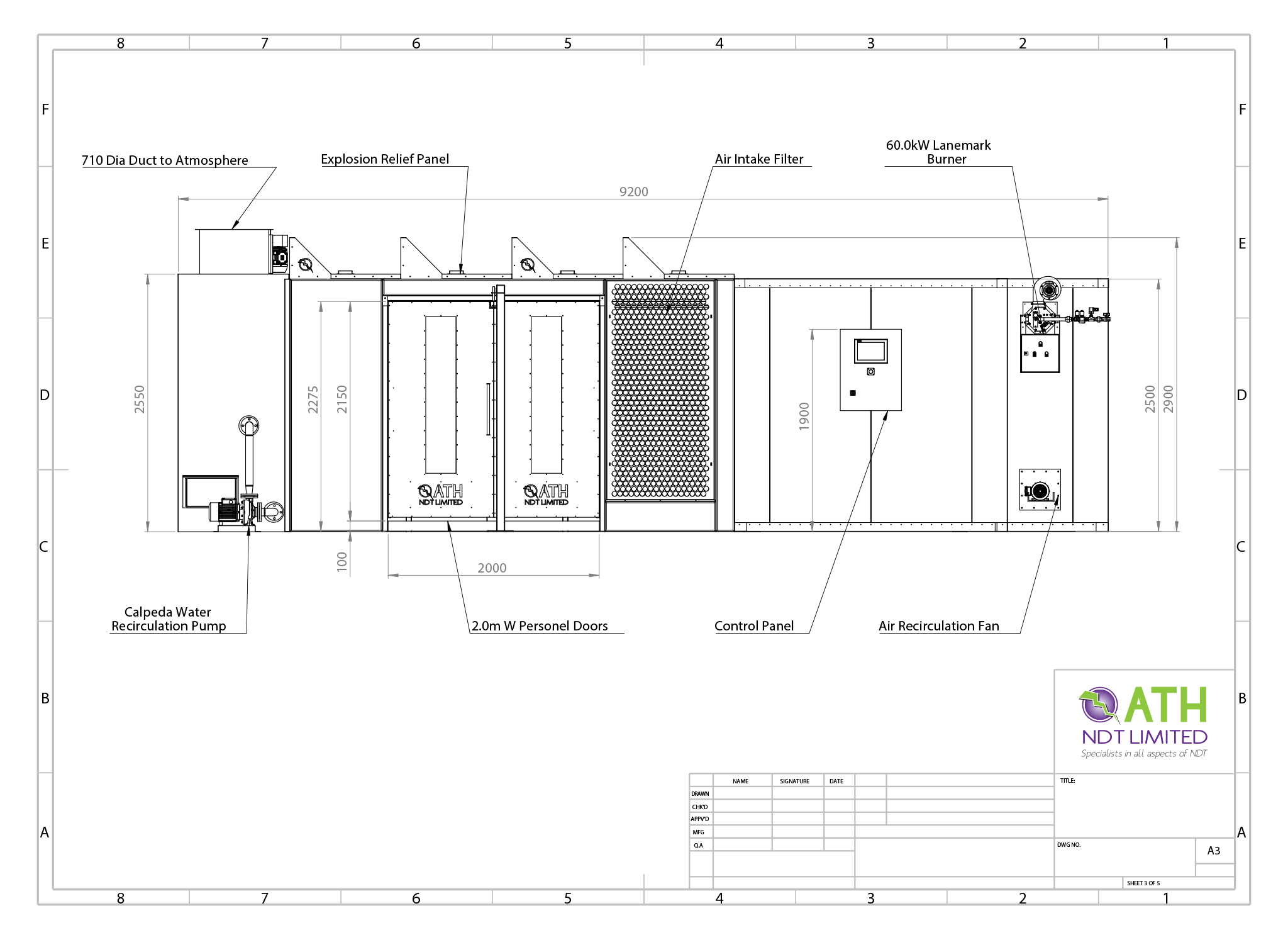 Non-Destructive Testing Plant Approval Drawings