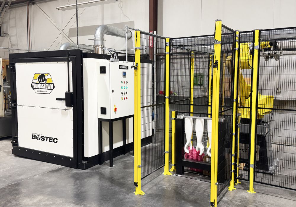 Robotics and Booth Oven at Youngstown Glove Company