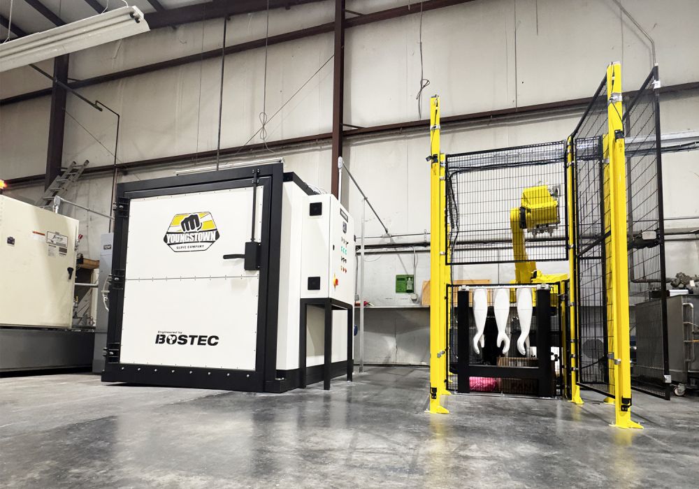 Robotics and Booth Oven at Youngstown Glove Company