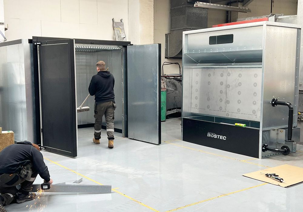 Box Oven and Spray Booth Installation