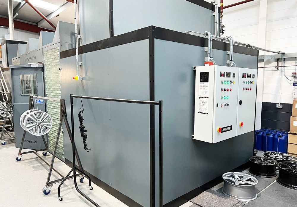 Painted Exterior on Powder Coating Spray Booth