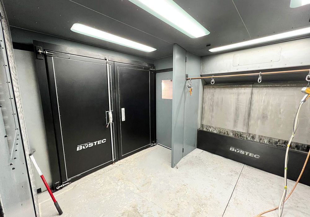 Powder Coating Room In Action