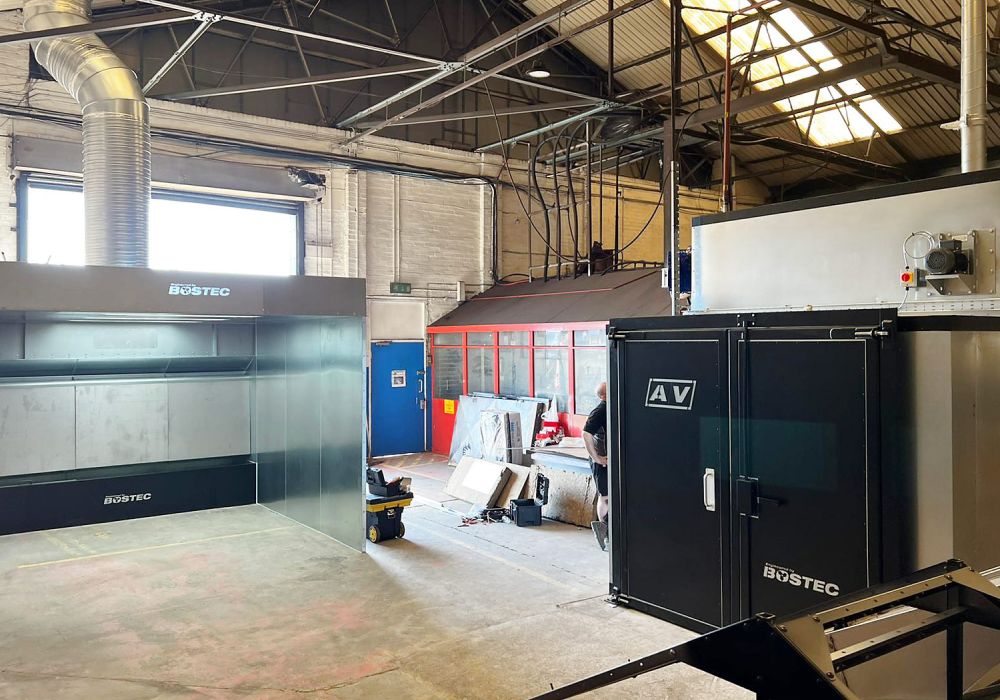 Water Wash Spray Booth and Box Oven